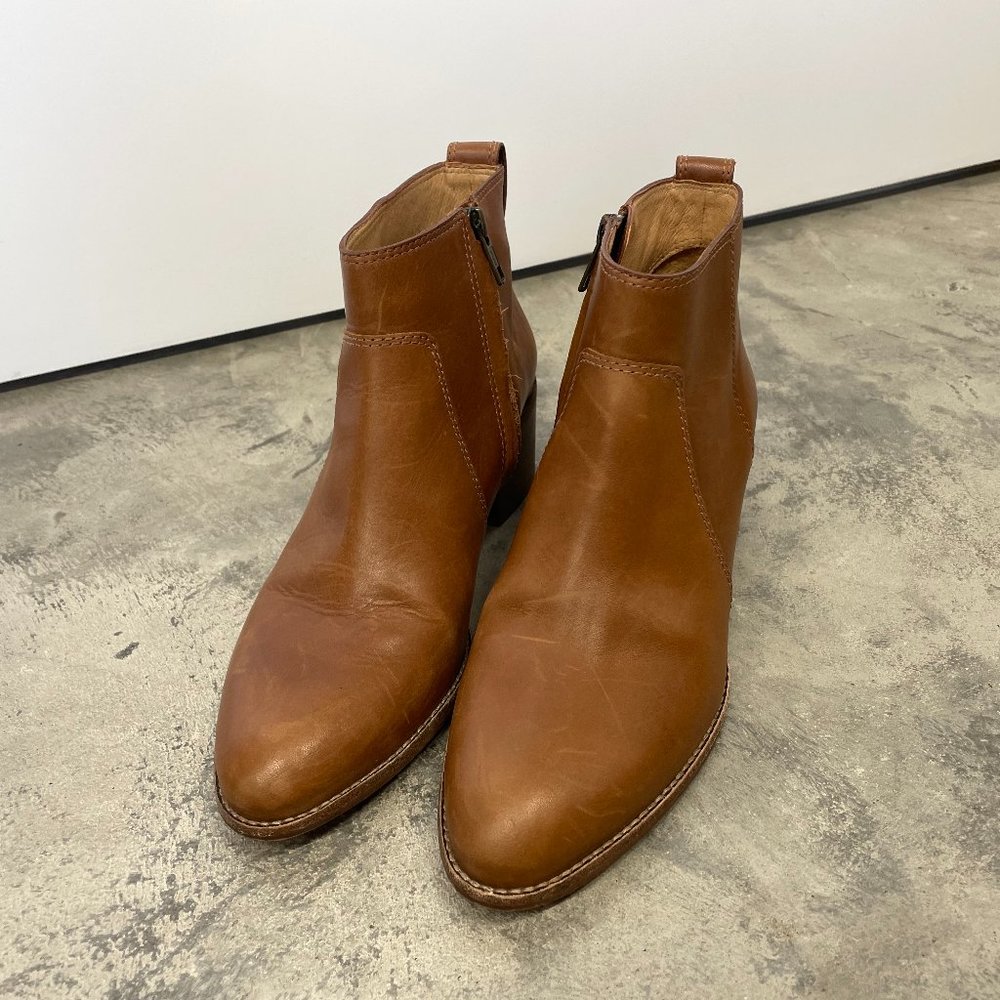 Madewell Tan Leather Asher Boots/Booties Size Women's US 8 1/2